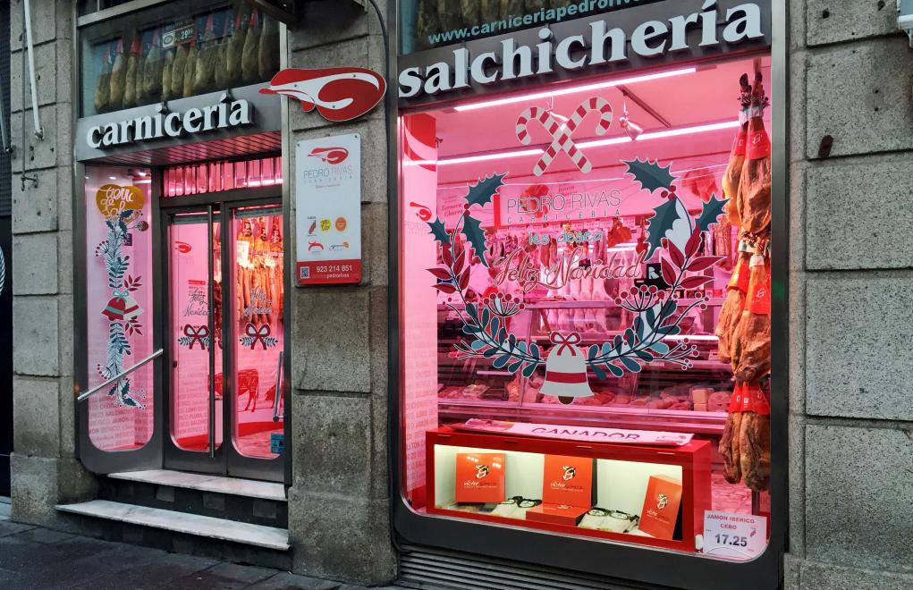 PEDRO RIVAS CARNICER�A, ESCAPARATES DE NAVIDAD CORREHUELA
